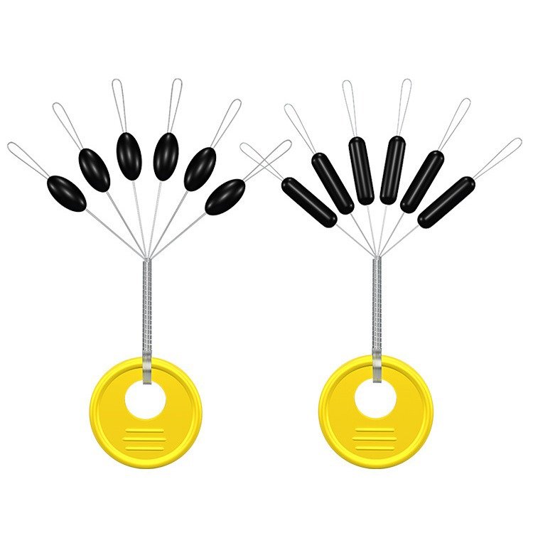 Super-tight, high-quality rubber space beans, 50 olive-shaped, soybeans-fishing bulk main line group accessories