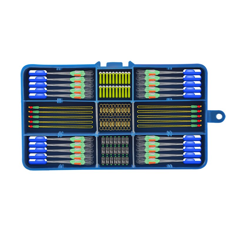 SILICON GEL, HIGH-QUALITY PE-COMPOSED BEAN GEAR PACKS FULL OF A COMBINATION OF LEAD-SKIN DRIFTERS, AND A FULL SET OF MAIN LINE PARTS