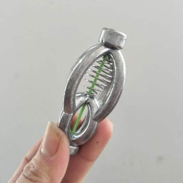 Lamp cages, lead crashing gears, explosive hooks, far away, fixed baits, and springs