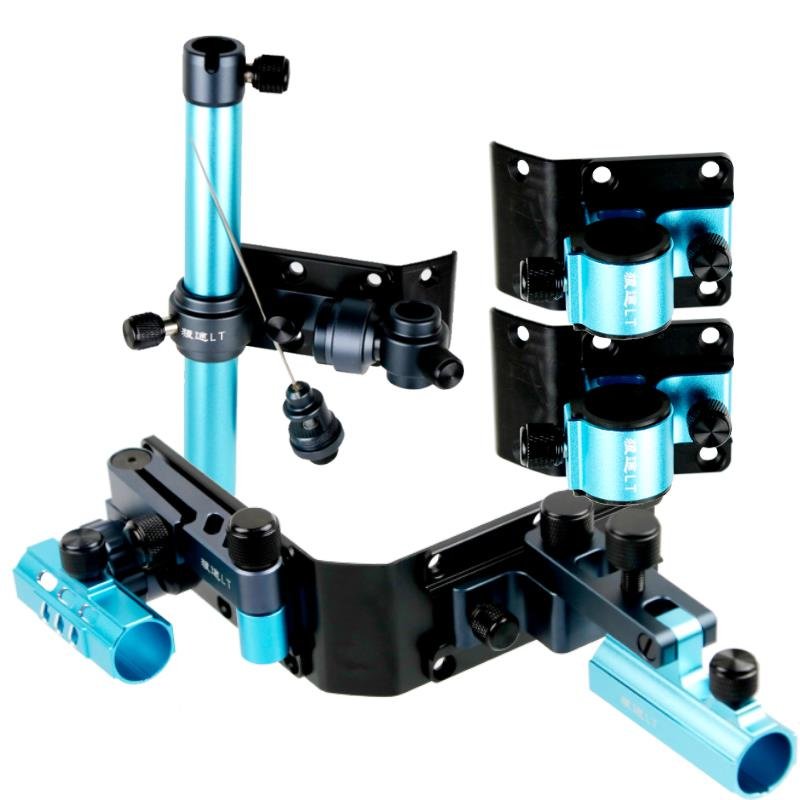 Wolffowl fishing gear set of 002 magnesium alloys plus thick aluminium-pane double-barrel bait-board umbrella frame