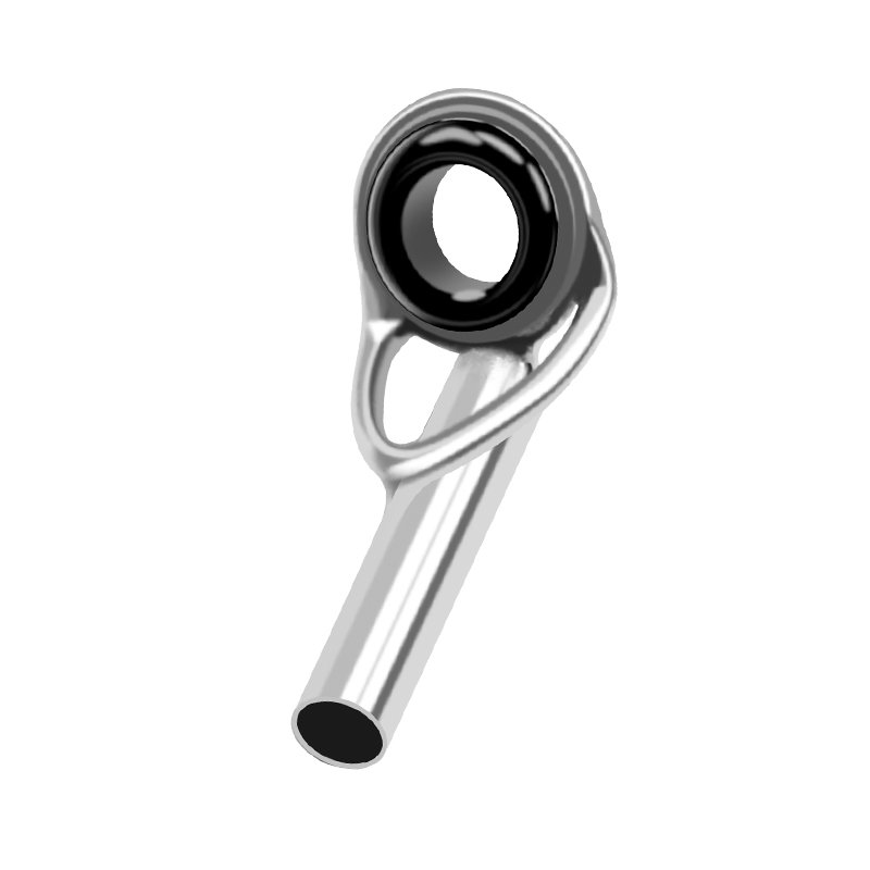 Five guided ring-top-ring fishing poles lead to a slightly ex-magnetic ring-Road retrofitting device