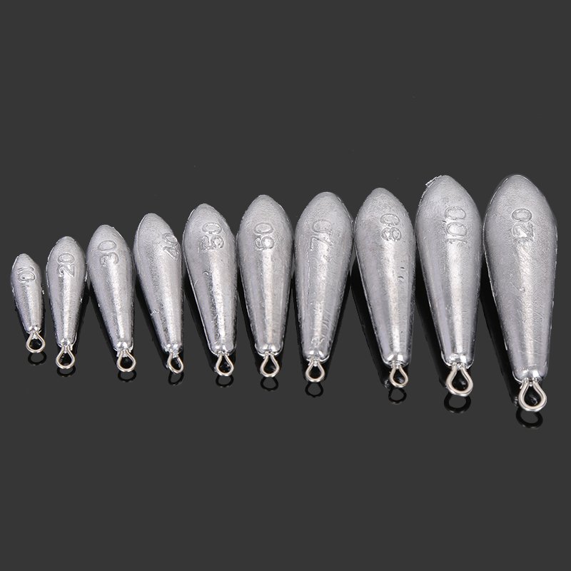 A 5-pound, long-packed-in-the-leav lead drop-and-crash ring-crash fishing gear