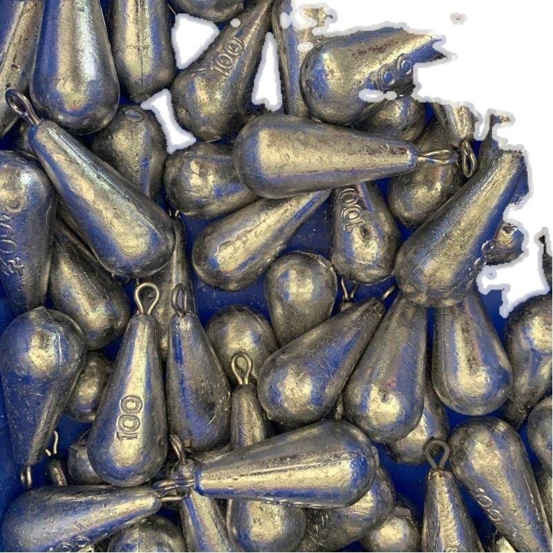 Water-mounted lead-crash hooks and gears for hammer-fishing gear