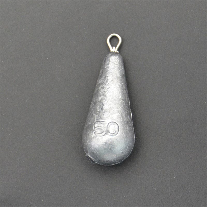 Lead from a drop-in drop-in line, lead from a pole, solid fishing lead from a bottom-up lead piece