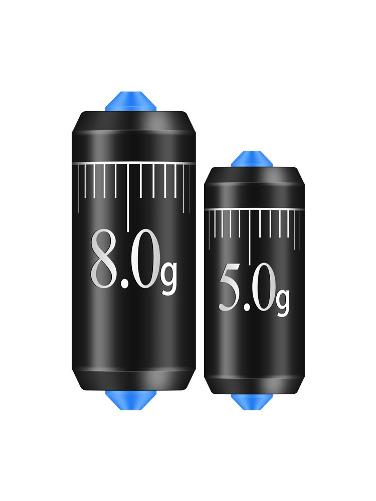 Small parts of a lead-crash-and-heavy bar for fast, environmentally friendly lead fishing