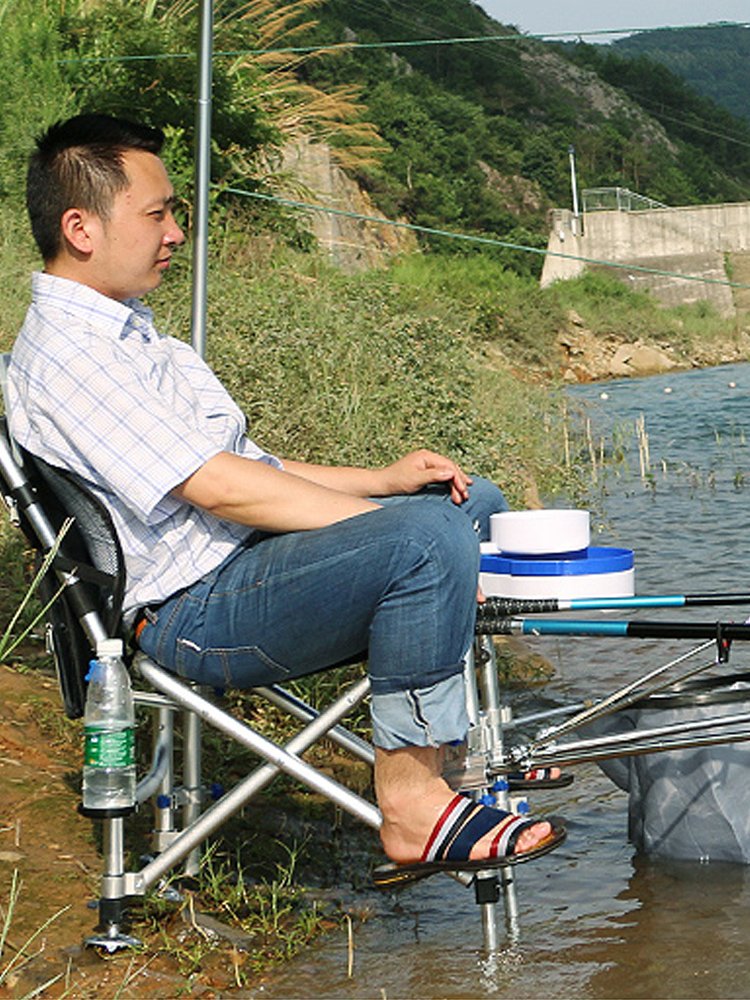 Aluminium alloy feet fishing gear gear gears folded during fishing chairs with fishing accessories