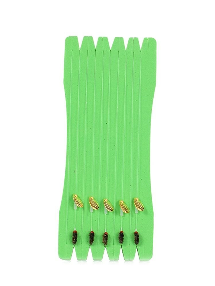 Luya's fake bait fly, with a stick-in-a-show set of white pony slugs