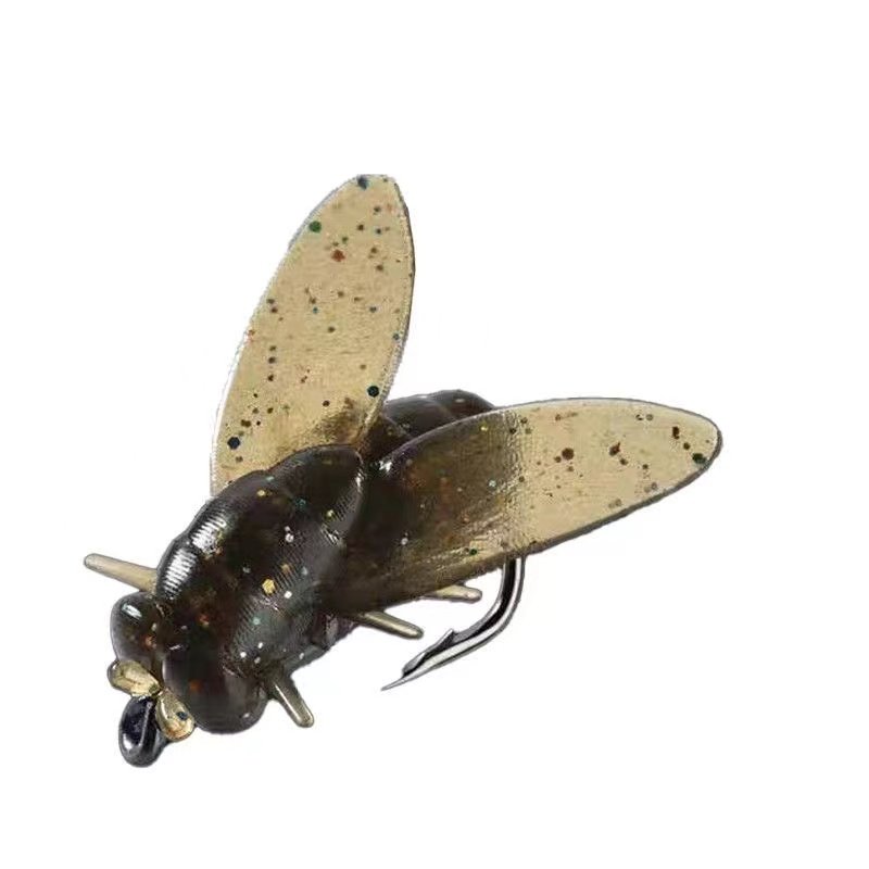 Imitation fly baits with fly hooks and venom flies hooks to catch white-coated, micro-cosmic loco baits