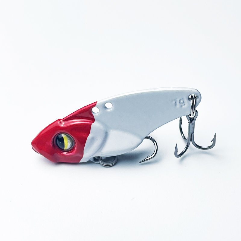the super thin zero kick-starts the vibrujah baits, and the hooks are far away