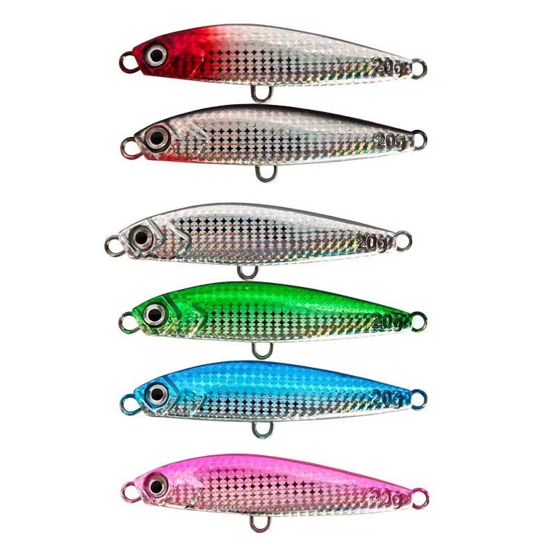 A drifter-coated metal bait drops off an iron-coated fake bait