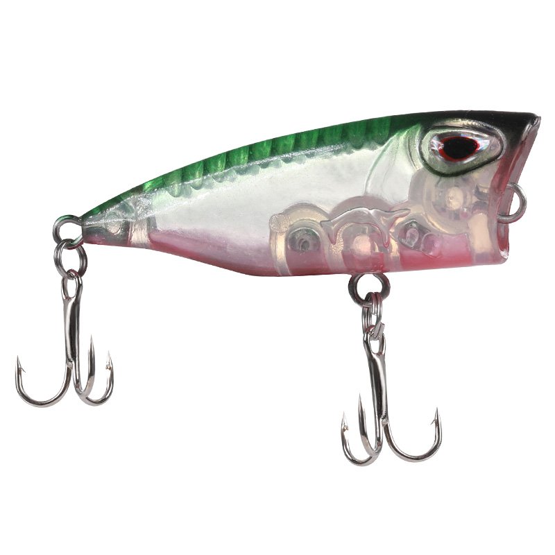Micromechanical Luya baits on the surface of the water, with a cold-skinned, fake-skinned, fresh-water beaked, sea-fished blackfish bait