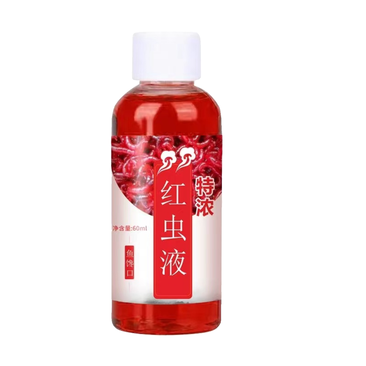 Enriched red insect fluid bait for fishing, small pharmacological pretense, carp fish bait, tremor
