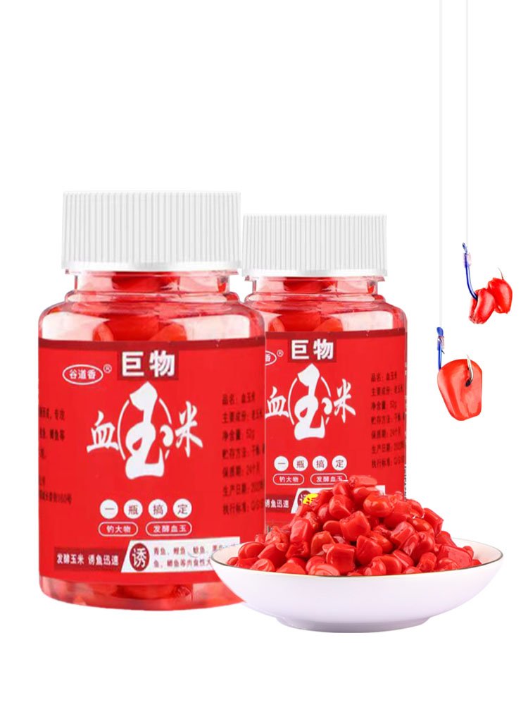 A fish-fishing meds of blood and corn bait