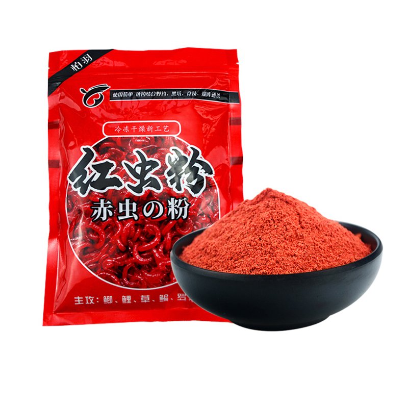Red insect powdered Antarctic krill krill poaching for tilapia bait users