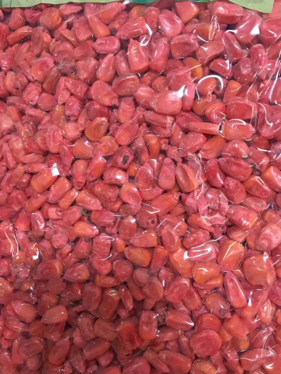 Lee's little fur-screw red corn additives make veggie-coated rice grains easy