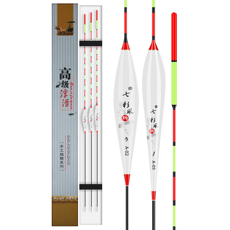 The obstinate ferocious fermentation fermentation of the carp floats with a full set of buoys and tails