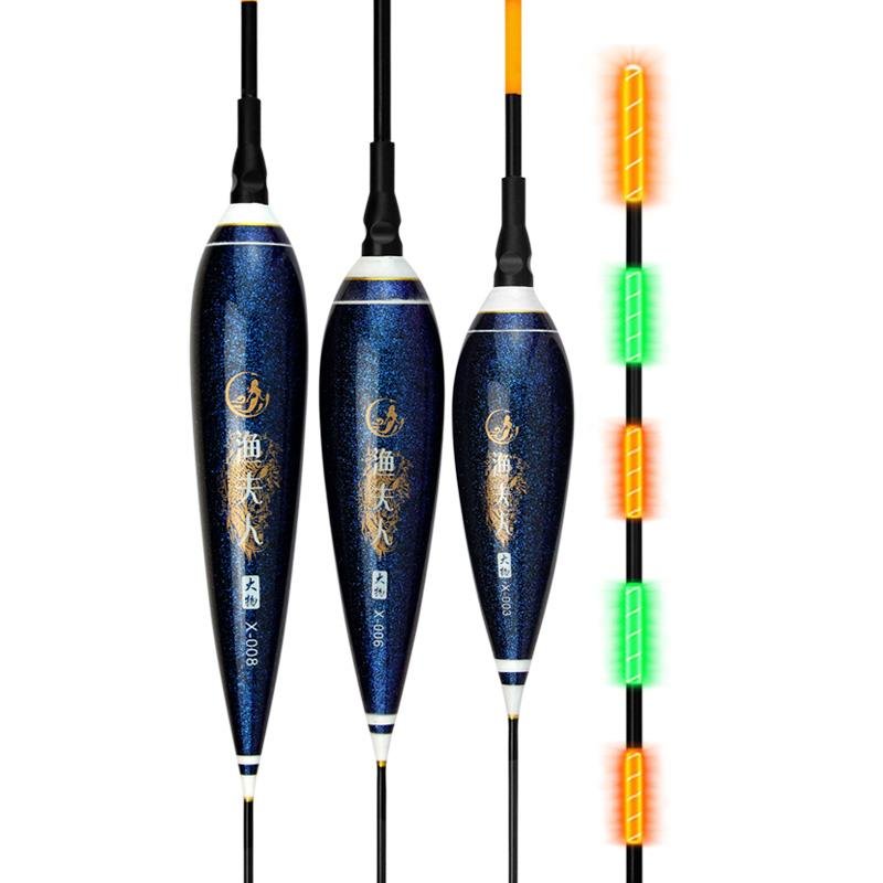 Big floats eat lead day and night, with big stuff and long night-light cylindrical drifting and drifting, and fish drifting in deep water