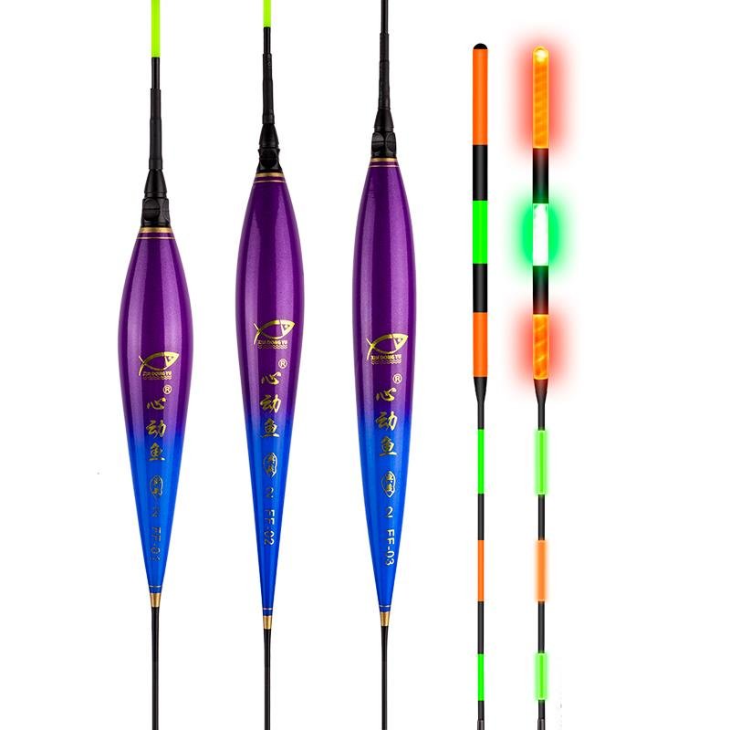 Day and night, both giant electronics, with thick tails, and big fish, drifting and floating