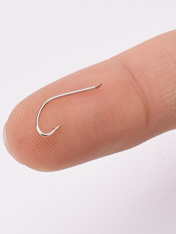 200 / white fox long handles with stinged fish hooks in bulk of yellow spicy ding-dang fish fishing without a fish hook