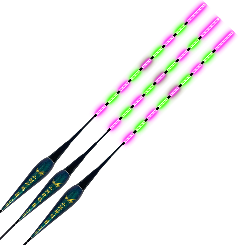 Water-free, cold-tailed electron nightlight bites with color-changing night and night fishing with large floating fish