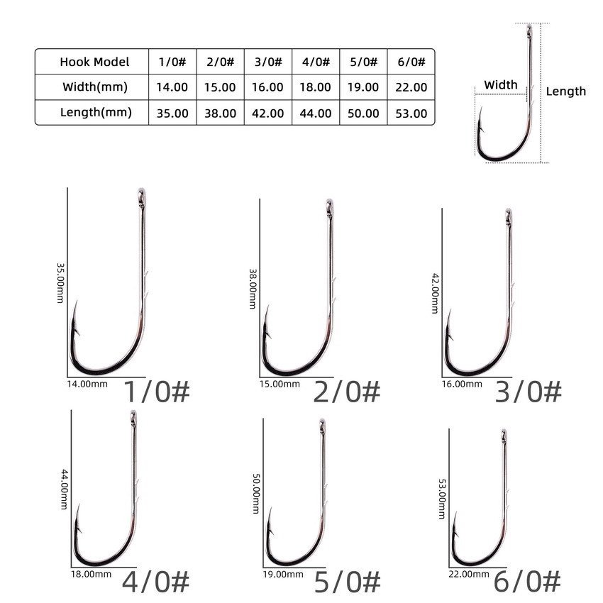 JM KING LUYA, TWO BACK-STABBING FISH HOOKS, LONG-STRINGED HOOKS TO THE LOIRE-HANDED SEAFISH, WITH A STINGED MOUTH HOOK