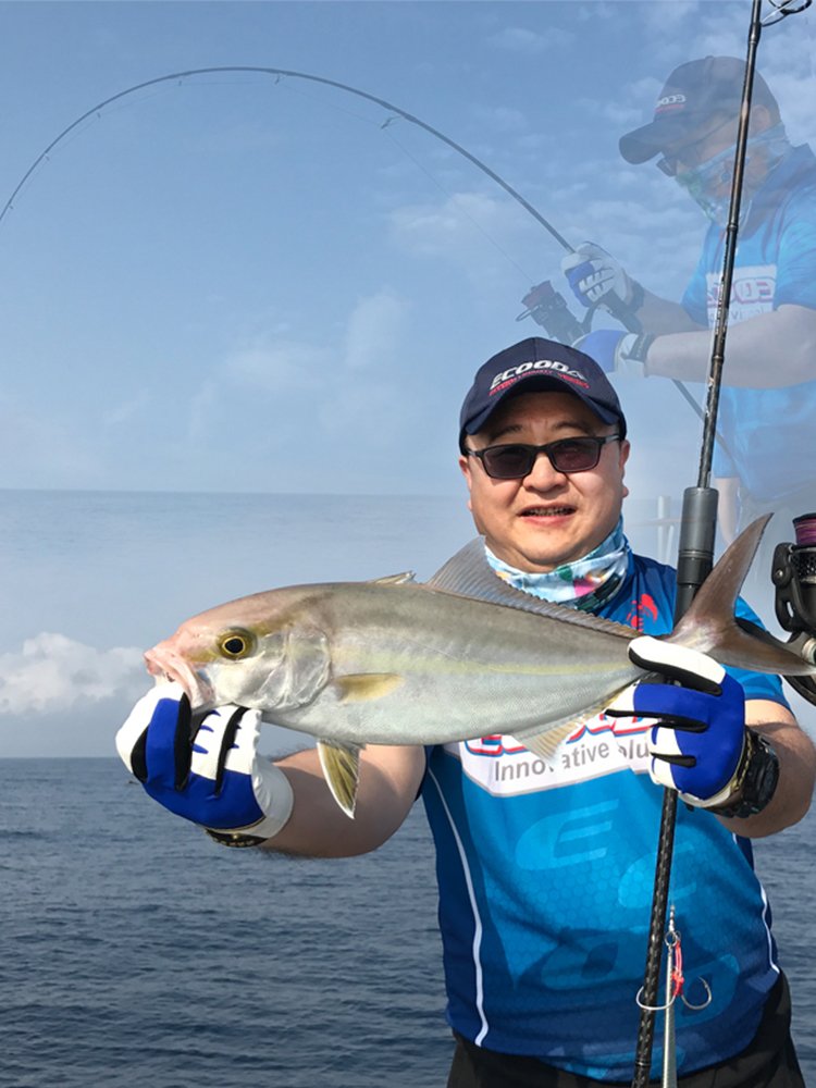 New Icuda, 2nd generation of black-scrambling sea-fishing poles