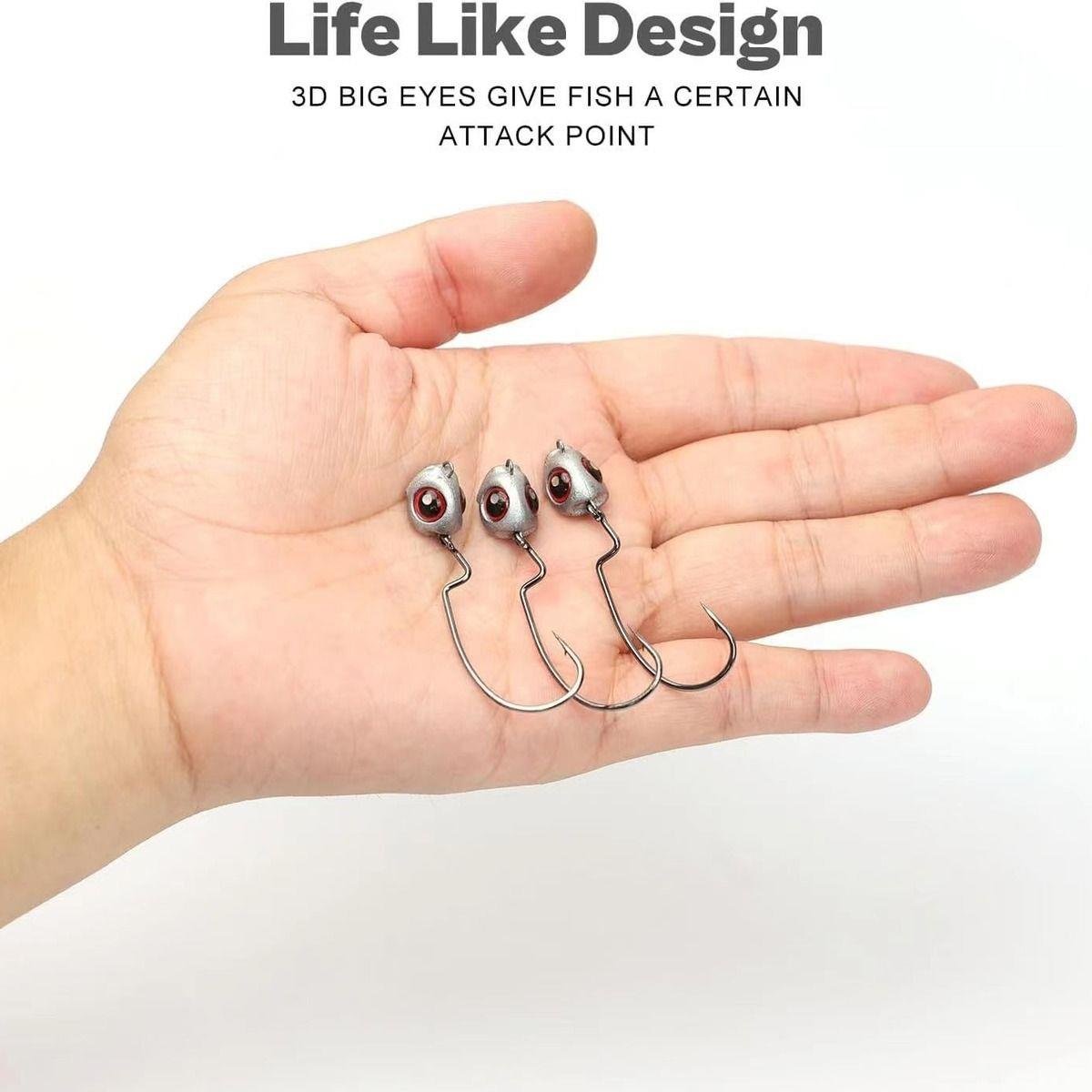 CROSS-BARRELLED LEAD HANDLES WITH LEAD HOOKS AND CAROGAN HOOKS TO STRENGTHEN FAST TEXAS FISHING FOR Z-WOOS