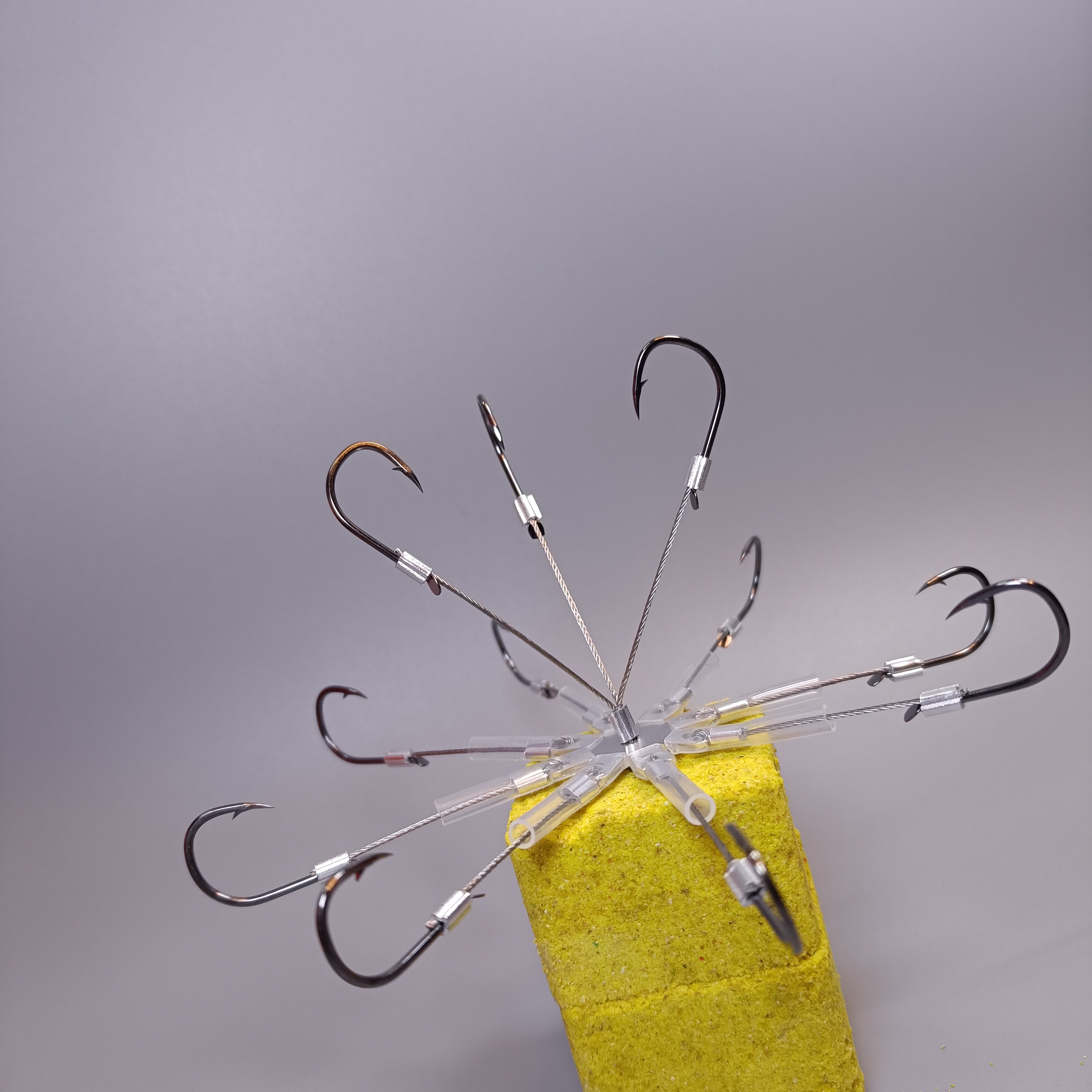New type of 8+3 steel wire bursting hook entanglement-resistant roller hooks to strengthen bottom-fish bait float gears