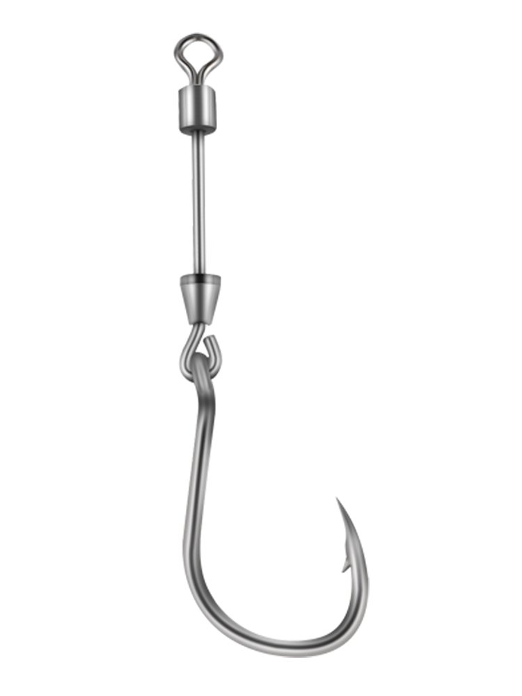 The Ignac Red and White fish hooks against the long-stringed mackerel hook