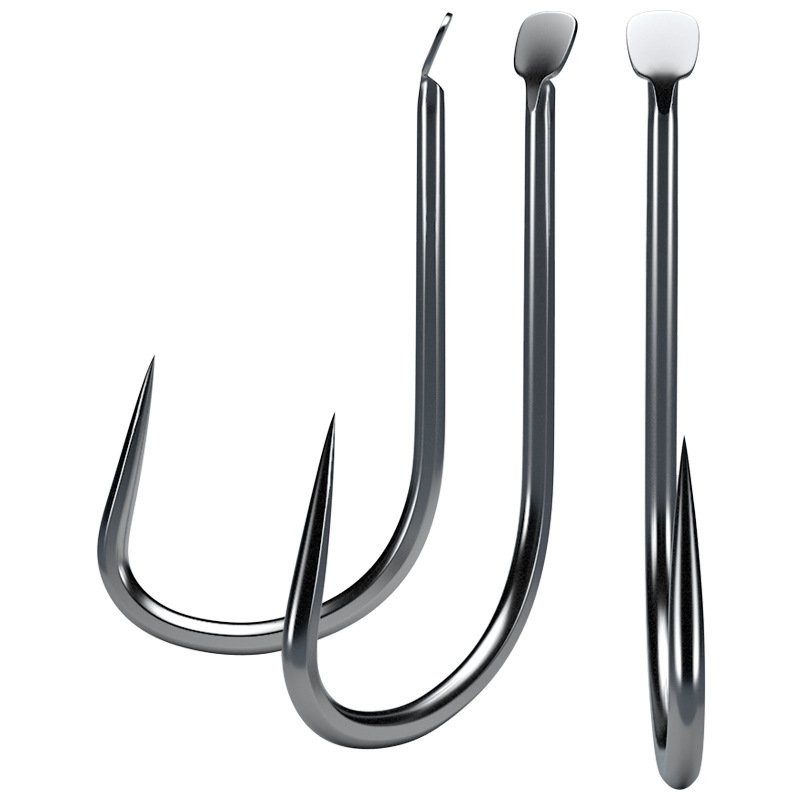 New Guandong fish hook without a stinging handle hit Japan with a big hook with a black-cracked fish and a scab