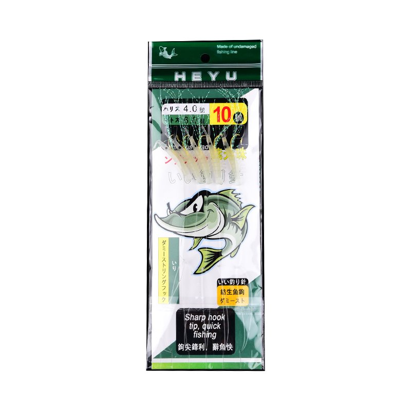 The imitation of shrimp hooks, the white-sniffed fish hooks, the red-skin fish hooks, the L.A. fake bait, the night-shrimp hooks