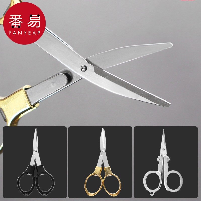 SCISSORS/FISHING A1P69 - COLLAPSE LINE CLIPPER WITH ROTTING STEEL SCISSORS