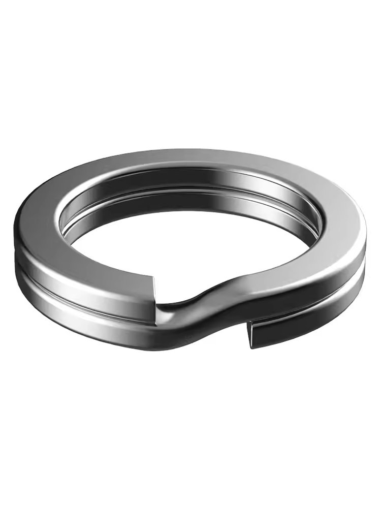 Luya strengthens the double-ring stainless steel to flatten the three hook connectors, and fishing with a strong steel ring, and a piece of steel