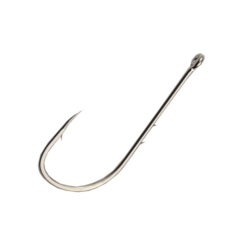 Sea hooks with two backs and a long-stringed fish hook tube with a pore-coated high-carbon steel in bulk, with a stabbing stabbing of the snout