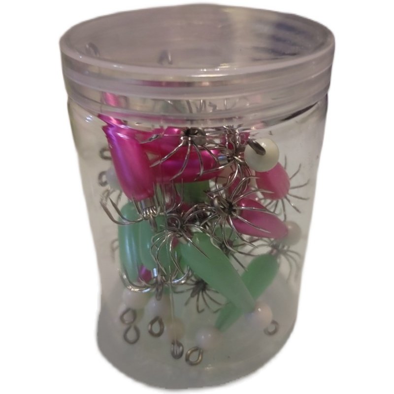 Octopus hooks, eight big fish hooks, and an expanded version of the net-red light。