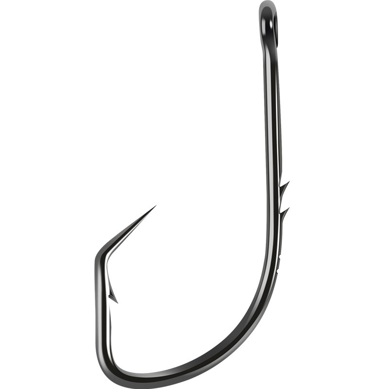 The nail hook stings the black catfish, and the cheesy man turns his back