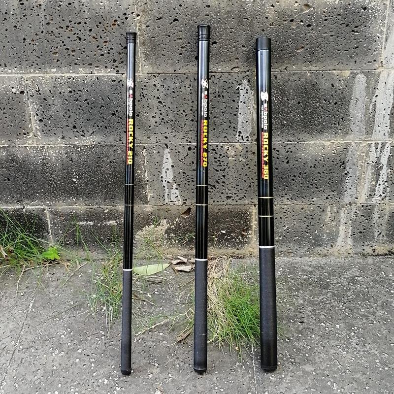 Short-term poles full of mini-fruit fishing poles and children's first-guess white-coloured fish poles