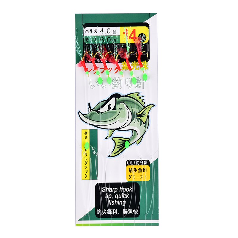 White-coated picturing shrimp skins, red-skined, green-skined fish hooks, sarcophagus baits, fishing team