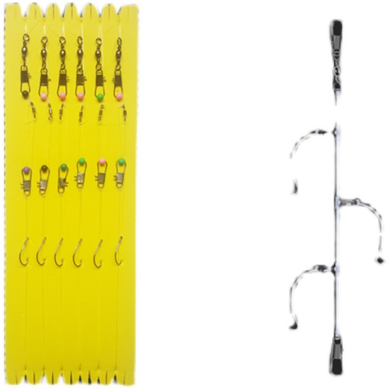 The hook team's entangled-wire-resistant raft poles are tied up with stabbing rafts and hooks