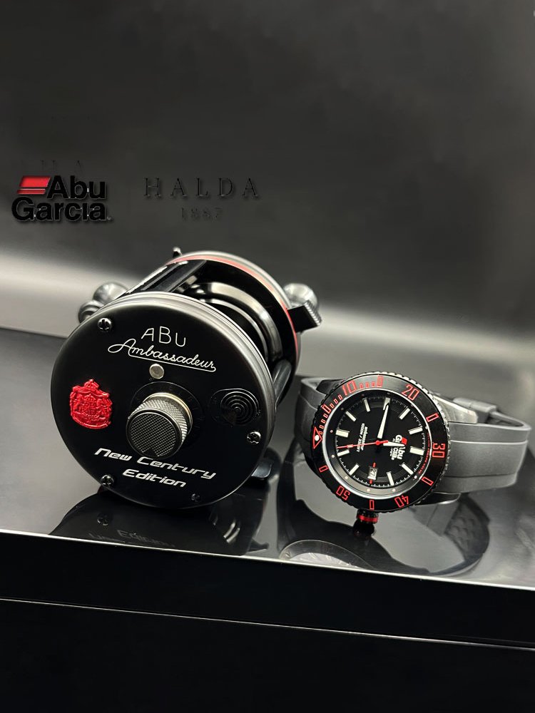 CLASSIC JOINT COLLECTION OF THE ABU ABU CENTENNIAL DEMOLITION ROVER HALDA WATCH AND METAL VESSEL