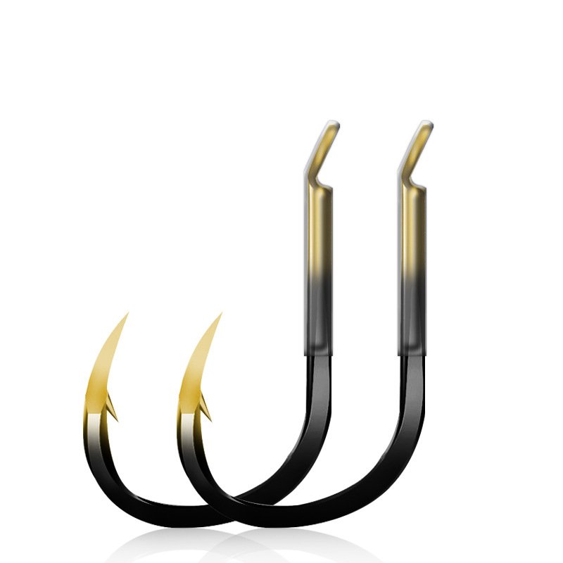 Cold, black, big, big hooks, fish hooks, blue-packed fish hooks, double hooks