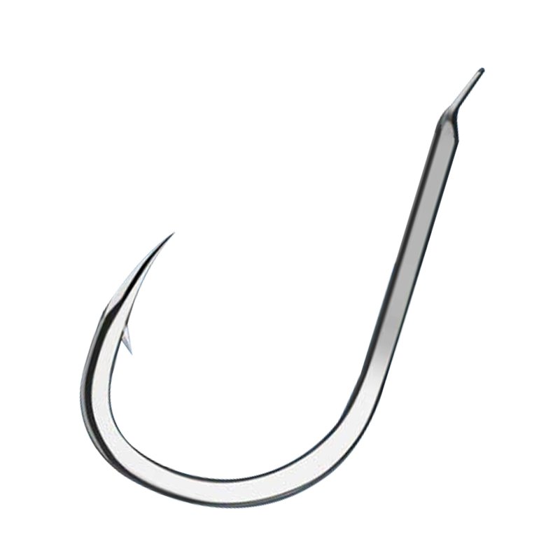 Imported fish hooks, double hooks tied to the finished white fox Ignatino, cuffed with cylindrical shortline hooks