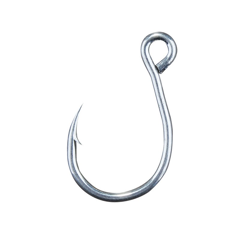 Hard bait single hook, Louya single hook, iron plate hook, big eye hook, four times, five times