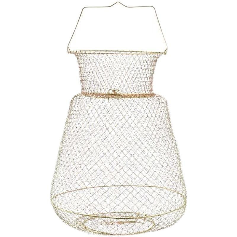 . Folding of steel-coated fish nets and fish-coated metal stainless steel-coated fish