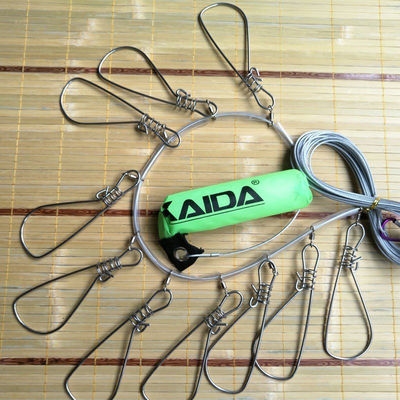 CAN LOOK AT THE FISH FOR THE NEW STAINLESS STEEL WIRE LINE, AND THE FISH FOR THE T-FISH LOCKER