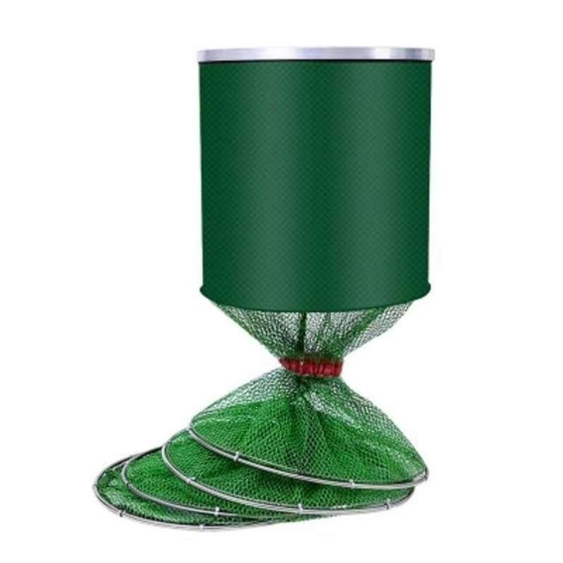 The stainless steel-fishing net protects fishers from fish bags folding multiple functions with thicker dry nets