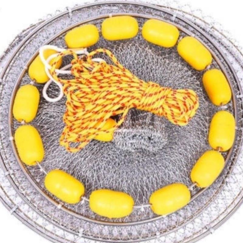 Multi-float, multi-floating, multi-floating, net-backed bags dry and folded and coarse-weaved fish