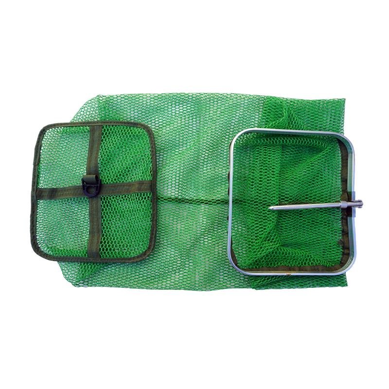 Fish-backed, rubber-coated, dry fish-pants, square-shaped, black pit-fishing gear net, mail