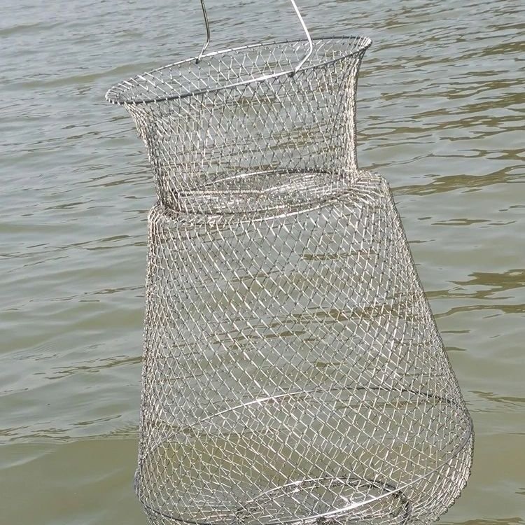 Fish for wild fishing, with 304 stainless steel, folds and webs to catch stingers