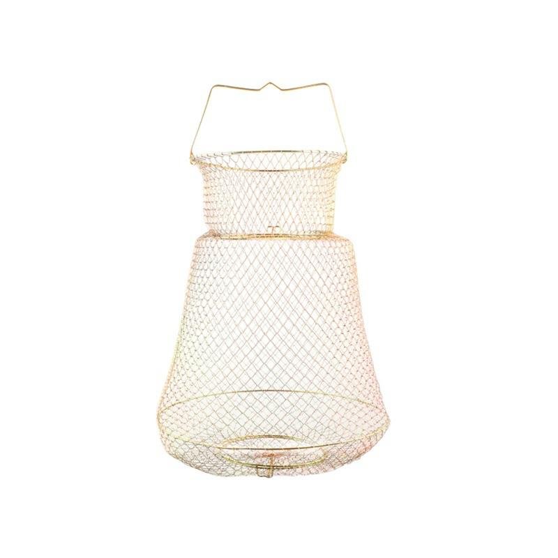 Folding of a metallic metallic steel cage and a fish cage